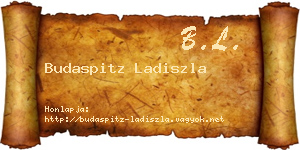 Budaspitz Ladiszla névjegykártya